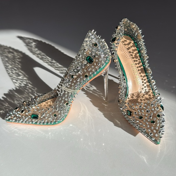 AZALEA WANG ADD A LITTLE SPICE STILETTO PUMP IN GREEN - Picture 6 of 9